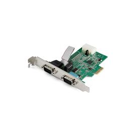 2 Port PCI Express RS232 Serial Adapter Card - 16950 UART - 256-byte FIFO Cache - PCI E Serial Card (PEX2S953)