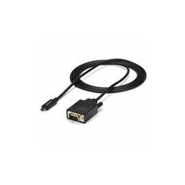 USB-C to VGA Adapter Cable - USB Type-C to VGA Converter for Computers with USB C - 2m 6 ft - USB Type C - 1920x1200