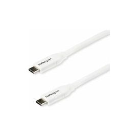 2m 6 ft USB C to USB C Cable w/ 5A PD - M/M - White - USB 2.0 - USB-IF Certified - USB Type C Cable - USB C Charging Cable - USB C PD Cable