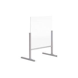 Barrier, Countertop, Glass, 40"X34" , Aluminum