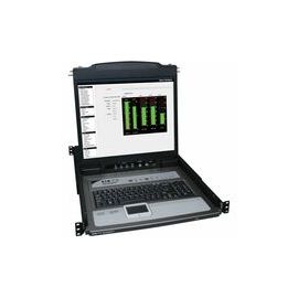 Console KVM Switch - 8-Port NetDirector 1U Rackmount Console KVM Switch w/19" LCD + 8 PS2/USB Combo Cables