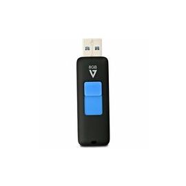 8GB FLASH DRIVE USB 3.0 BLACK RETRACTABLE CONNECTOR RTL