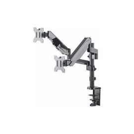 MANHATTAN Tischhalterung mit Gasdruckfeder und Kugelgelenk fuer zwei Monitore von 48,18-81,28cm 17Z-32Z und bis zu 8kg pro Arm