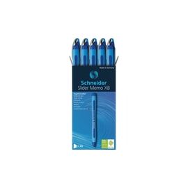 Ballpoint Pen, Rubber Grip, 1.4mm, 10/BX, Blue