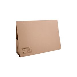 Guildhall Legal Wallet Double Pocket Manilla 315gsm 2x35mm Foolscap Buff Ref 214-BUFZ [Pack 25]