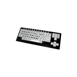 Ceratech Monster 2 High Contrast Uppercase Black Letters on Extra Large White Keys with 2port USB2.0 Hub
