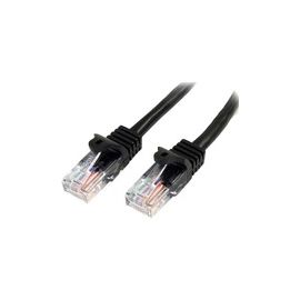 7m Black Cat5e Patch Cable with Snagless RJ45 Connectors - Long Ethernet Cable - 7 m Cat 5e UTP Cable