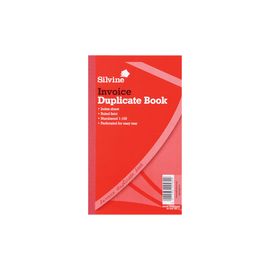 SILVINE DUP BOOK 8.25X5 INVOICE 711-T