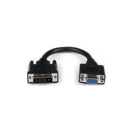 8in DVI to VGA Cable Adapter - DVI-I Male to VGA Female