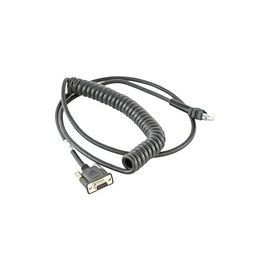 RS232 DB9 FEMALE CONNECTOR 9FT COILED PWR PIN 9