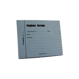 Guildhall Telephone Message Pad 100 Leaf Blue 110