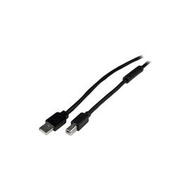 20m / 65 ft Active USB 2.0 A to B Cable - M/M