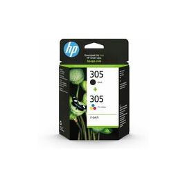 HP 305 2-PACK TRI-COLOR/BLACK ORIGINAL INK CARTRIDGE