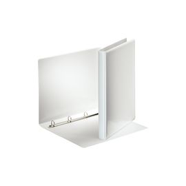 RINGBUCH A4-4RING 46570 WEISS 15MM, MIT 2 AUSSENTAS. 49700