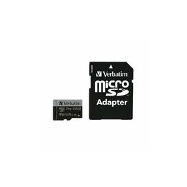 Verbatim PRO MicroSDXC 256GB inc Adapter