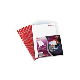 Rexel Nyrex Pocket PVC Open Side Clear Pack of 25 PRA4L 12253