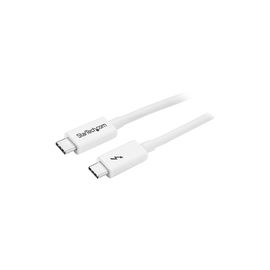 1m Thunderbolt 3 Cable - 20Gbps - White - Thunderbolt / USB-C / DisplayPort Compatible - Thunderbolt 3 USB-C Cable