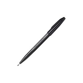Sign Pens, Fiber Tip, Bold Point, 12/PK, Black Barrel/Ink