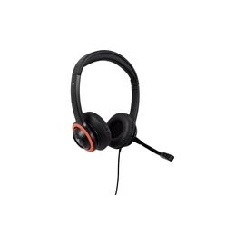 V7 HEADSET W/BOOM MIC 3.5MM EDU ANTI-BACTERIAL VOL LTD 2M CBL
