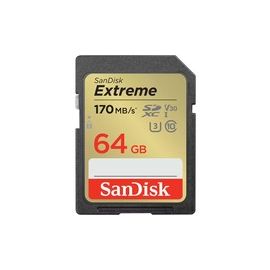 EXTREME 64B SDHC MEMORY CARD 170MB/S 80MB/S UHS-I CLASS 10 U3