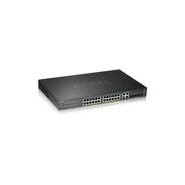 GS2220-28HPGB region24-port GbE L2 PoE Switch with GbE Uplink (1 year NCC Pro pack license bundled)