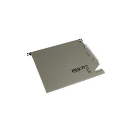 Multifile Lateral Suspension File Heavyweight Manilla V-base 15mm W330mm Green Ref 78080 [Pack 50]