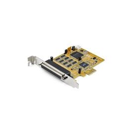 8-Port PCI Express RS232 Serial Adapter Card - PCIe to Serial DB9 RS232 Controller Card - 16C1050 UART - 15kV ESD - Win/Linux