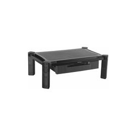 Monitor Riser - Drawer - Large (19.7"/500mm) - Height Adjustable w/ Stackable Columns - Computer Monitor Riser Stand for Desk - For up to 32" Monitor