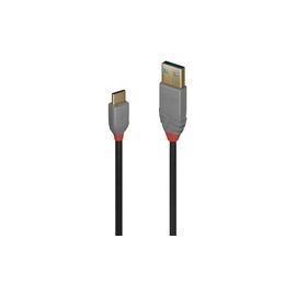 LINDY 1m USB 2.0 Typ A an C Kabel Anthra Line