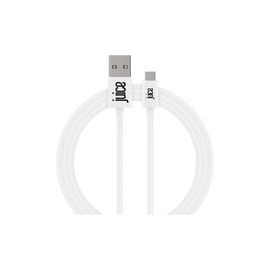 CABLE USB-A TO USB-C 1M ROUNDED CABLE WHITE