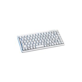 """KOMPAKT Tastatur europÃ¤isches Layout in kompakter Bauart, leicht, minimaler Platzbedarf für den Dauereinsatz, Farbe: hellgrau"""