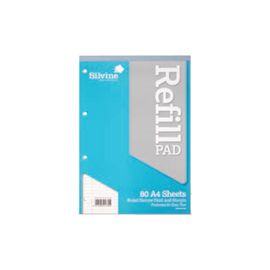 SILVINE REFILL PAD A4 80LF NFM A4RPNM
