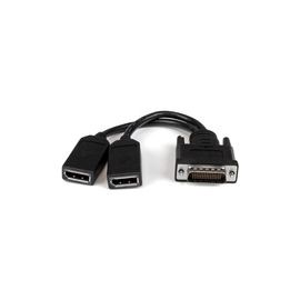 8in LFH 59 Male to Dual Female DisplayPort DMS 59 Cable