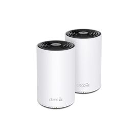 SPEED: 574 Mbps at 2.4 GHz + 2402 Mbps at 5 GHz + 2402 Mbps at 6 GHz SPEC: Internal Antennas, 2.5 Gigabit Port + Gigabit Ports (WAN/LAN auto-sensing), 1.7 GHz Quad-core CPU, HE160 for 5 GHz and 6 GHz. FEATURE: Deco App, Router/AP Mode, IPv6, IPTV, HomeShi