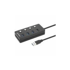 USB-C DOCK/HUB 4-PORT ON/OFF 4X USB-A USB 3.0 BUS OR AC POWER