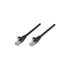 INT Patch Cable Cat5e U/UTP RJ45-Male/RJ45-Male 0.5 m Black 10er Pack