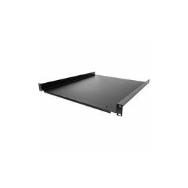 1U Server Rack Cabinet Shelf - Fixed 20" Deep Cantilever Rackmount Tray for 19" Data/AV/Network Enclosure w/cage nuts, screws