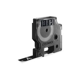 D1 Durable Labels, 1/2"X10', Black