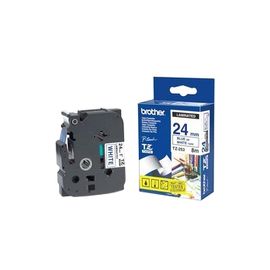 TZE-253 LAMINATED TAPE 24MM 8M BLUE ON WHITE