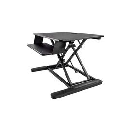 CORNER SIT STAND DESK CONVERTER KEYBOARD TRAY HEIGHT ADJUSTABLE