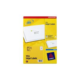 Avery QuickDRY Inkjet Label 99.1x57mm 10 per Sheet 10TV Pack of 100 White J8173-100