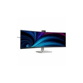 Philips 49B2U6900CH - 6000 Series - LED monitor - curved - USB - 49" (48.8" viewable) - 5120 x 1440 Dual Quad HD @ 75 Hz - VA - 450 cd/m - 3000:1 - DisplayHDR 400 - 4 ms - 2xHDMI, DisplayPort, 2xUSB-C - speakers - textile black