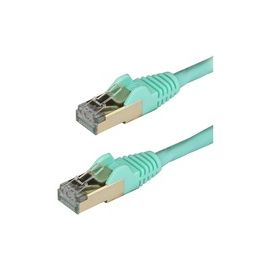 3m Aqua Cat6a Ethernet Cable - Shielded (STP) - Cat6a Patch Cable - Cat6a Network Cable - Cat 6a