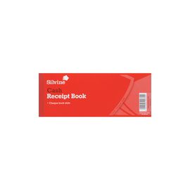 Silvine Receipt Book 3x8 inches with Counterfoil 233