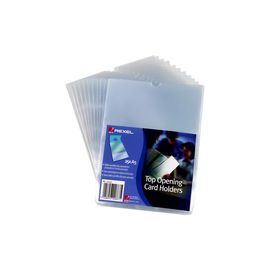 Rexel Nyrex Card Holder A5 Clear Open Top Pack of 25 12093