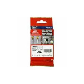 Industrial Tape, Laminated, 1/4" Size, Black On White