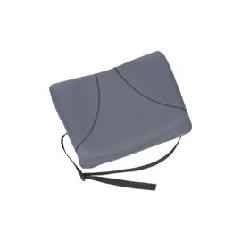 SLIMLINE BACK SUP. SOFT-TOUCH FABRIC W/ ADJUSTABLE STRAP BLACK
