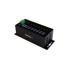 7 Port Industrial USB 3.0 Hub - ESD and Surge Protection