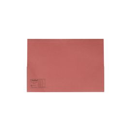 Guildhall Double Pocket Legal Wallet Foolscap Red