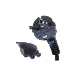 2m European mains power lead Schuko to Cloverleaf Female (C5)